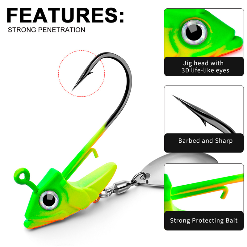 7g 10g 15g Lead Head Jig Hook  - đánh giá và giá Dry Herb Vaping Accessories